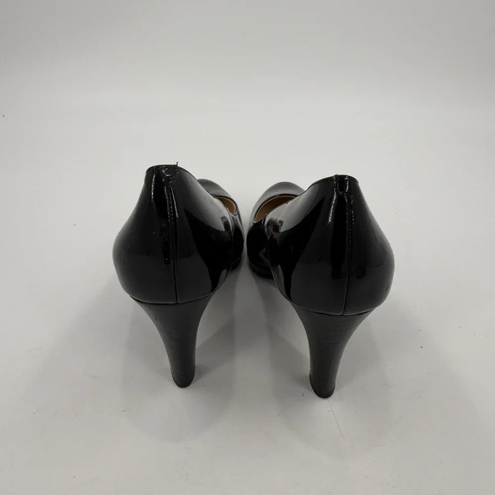 Cole Haan Women's 8B Black Patent Leather Platform Pumps Heels
